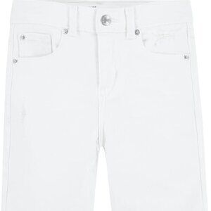 Signature by Levi Strauss & Co Gold Girls White Jean Bermuda Shorts Size-5 REG